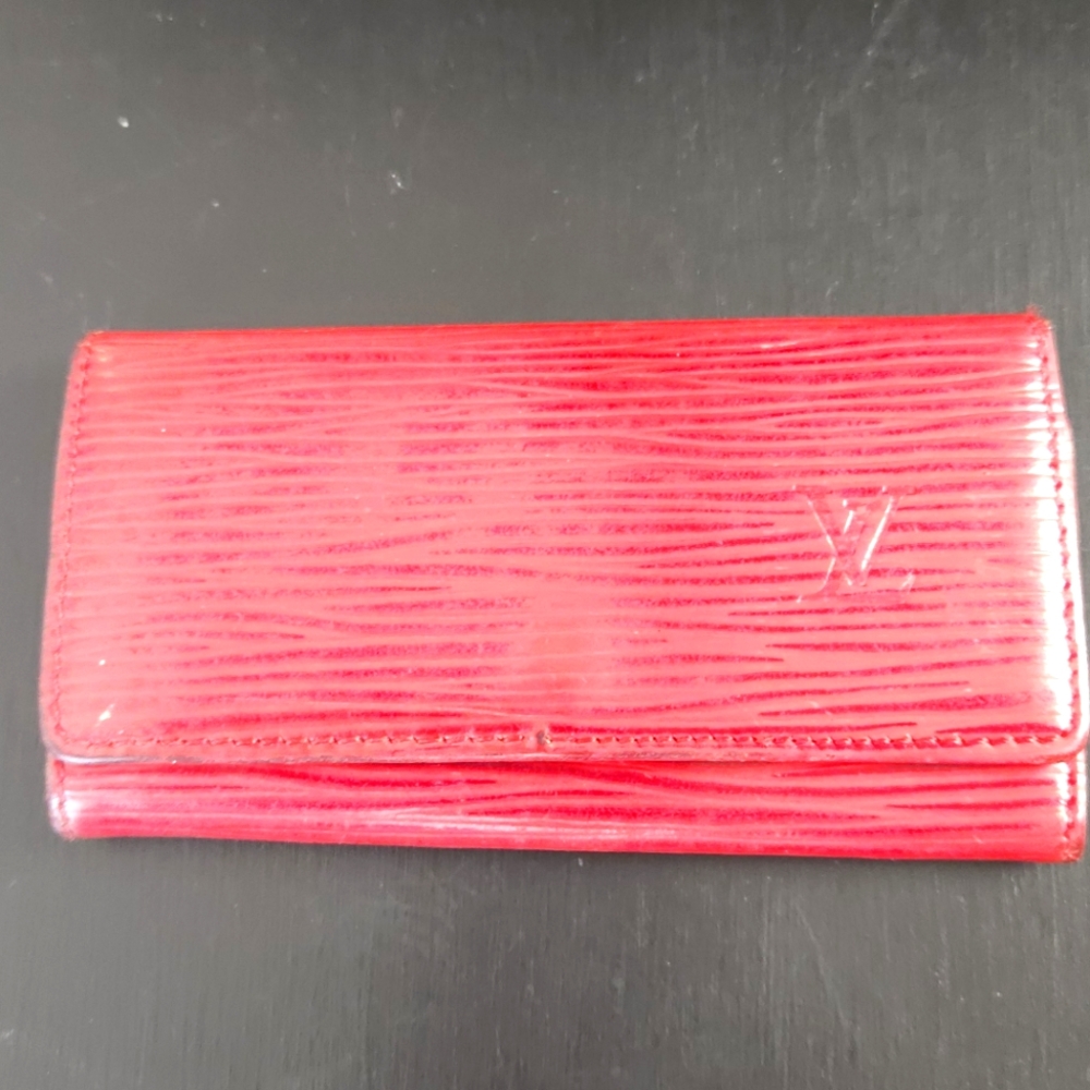 Vintage Louis Vuitton Castilian Red Key Case